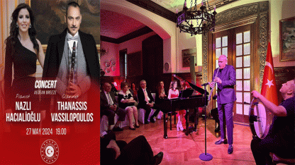 Atina'daki konserde Türkçe ve Yunanca şarkılar dinleyiciyle buluştu