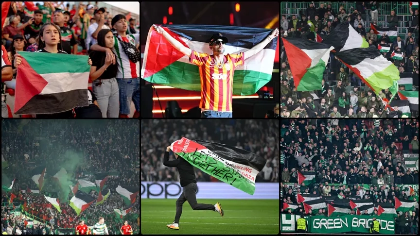 Spor dünyası, İsrail'in devlet terörüne maruz kalan Filistinliler'i hiç unutmadı