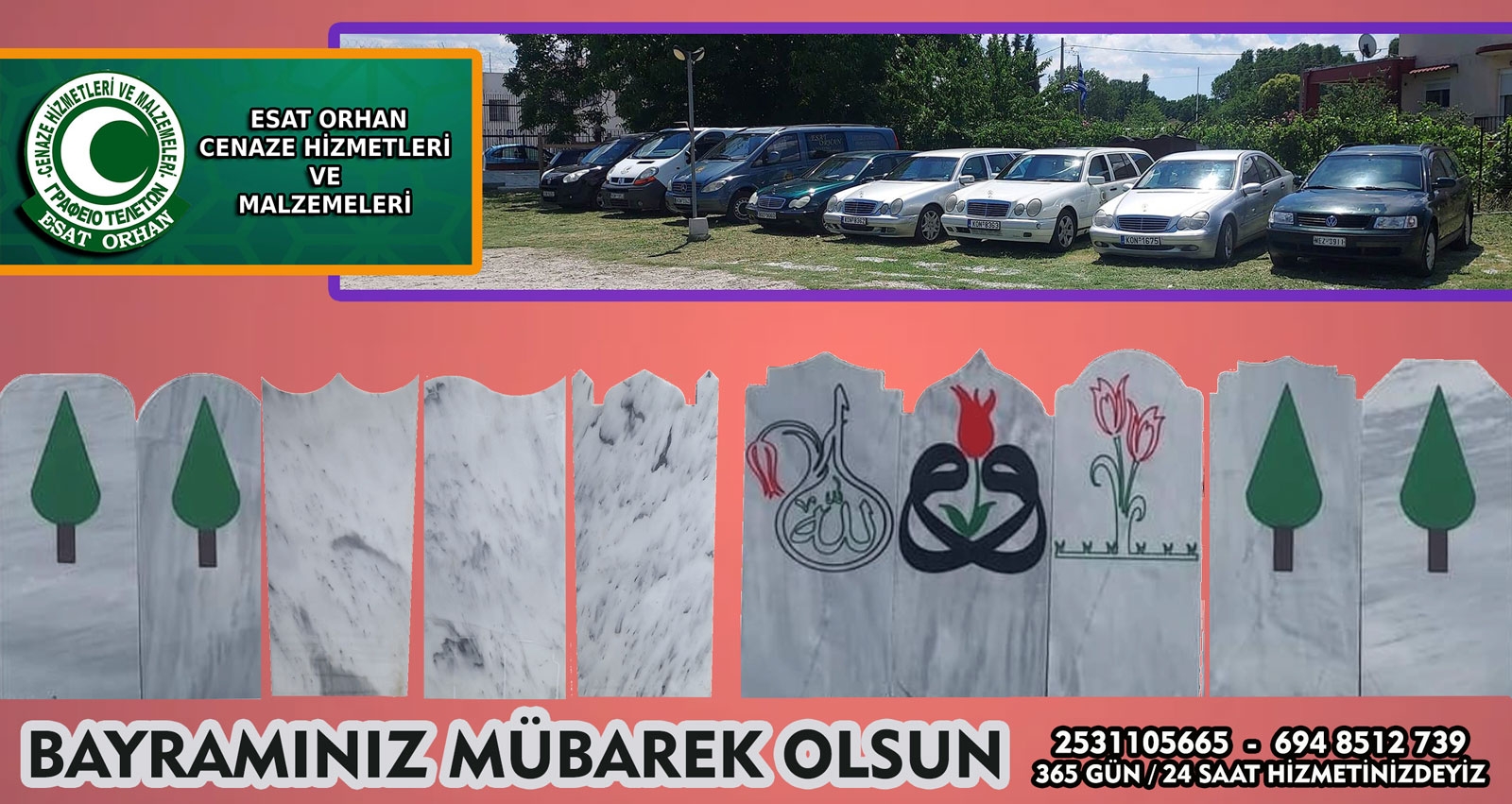 Cenaze Hizmetleri Ofisleri sahibi Orhan Esat'tan bayram tebriği