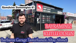 Genç oto tamir ustası ALTAY AHMET'ten bayram tebriği