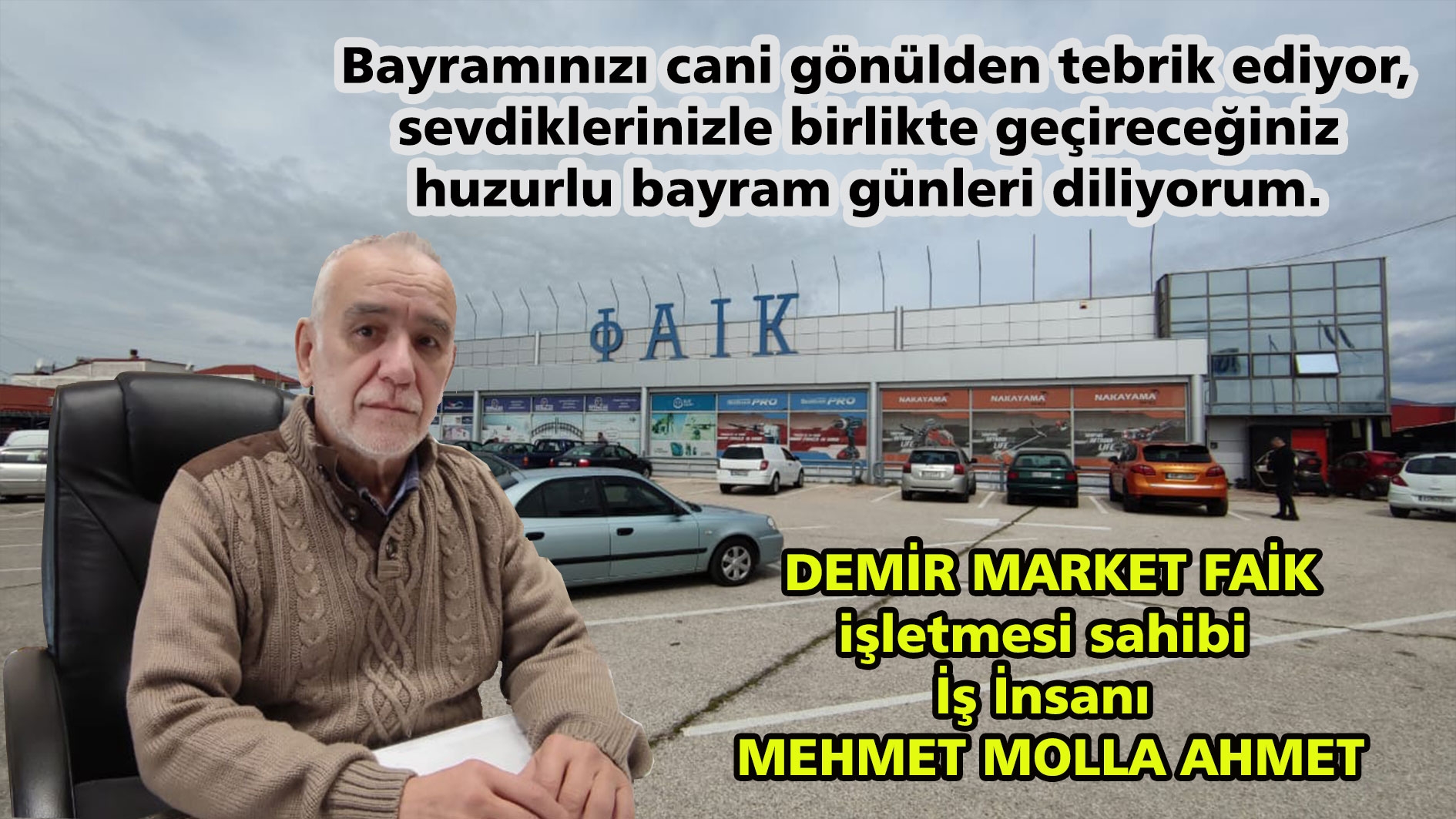 İş insanı Mehmet Molla Ahmet'ten bayram tebriği