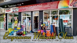 XROMATOKOSMOS nalburiye ve inşaat malzemeleri işletmesi sahibi İsmet Zümbül mutlu bayramlar diler