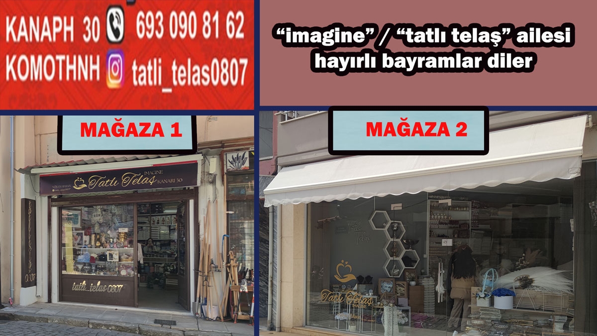 Özel günlerin tercihi “imagine/tatlı telaş” ailesi kurban bayramınızı kutlar