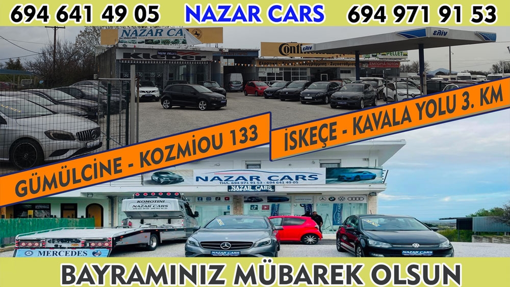 Araç satış acenteleri NAZAR CARS ailesinden bayram tebriği
