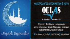 OULAS Oto & Moto elektrikçilik Kurban bayramınızı kutlar