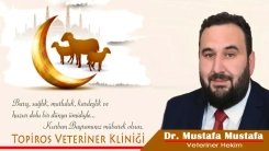 Topiros Veteriner Kliniği sahibi Veteriner Hekim Dr. Mustafa MUSTAFA herkese iyi bayramlar diler 