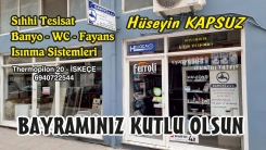 Sıhhi Tesisat ve Isınma sistemleri ustası Hüseyin KAPSUZ mutlu bayramlar diler
