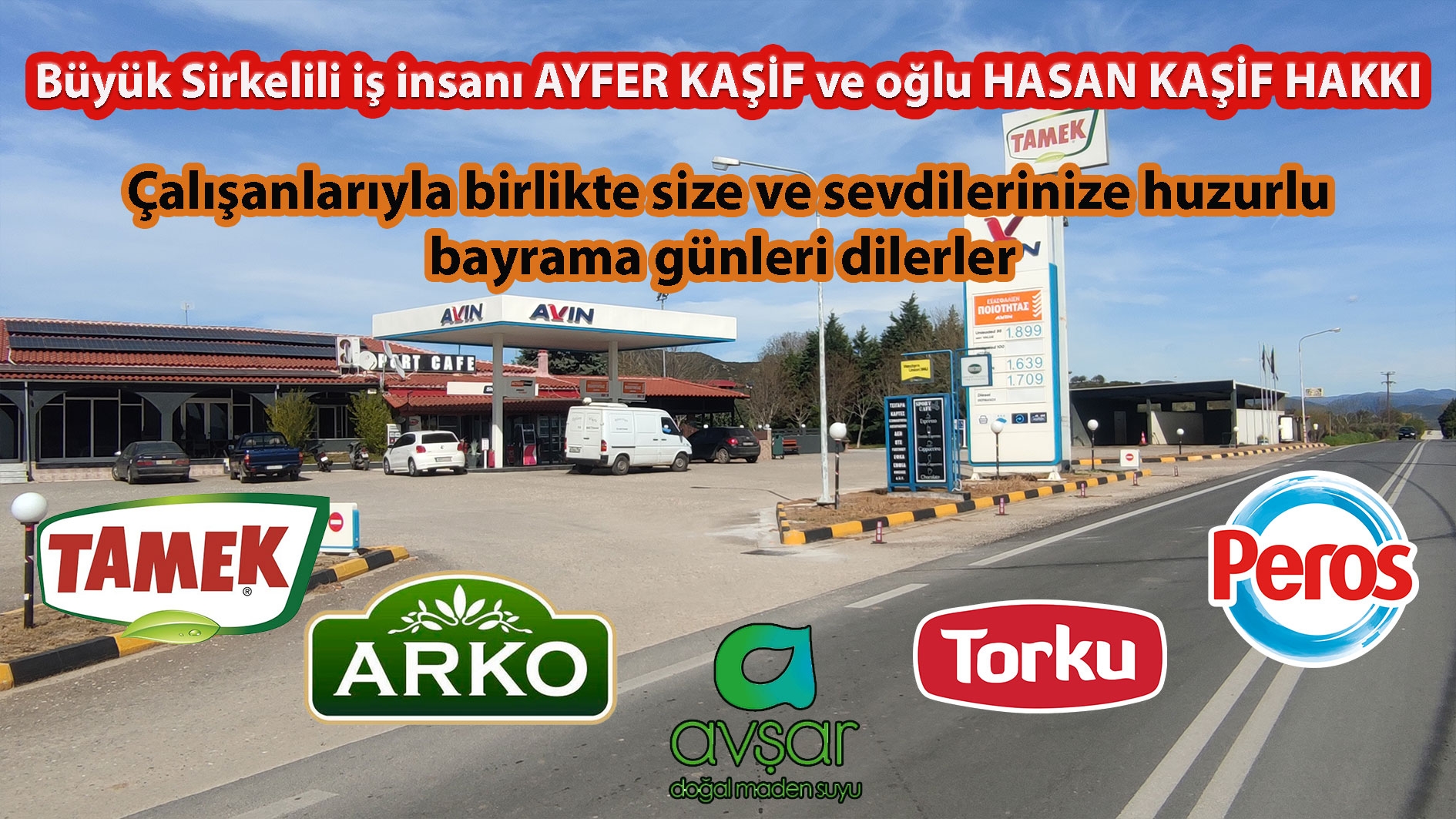 İş insanı AYFER KAŞİF ve oğlu HASAN KAŞİF HAKKI'dan bayram tebriği