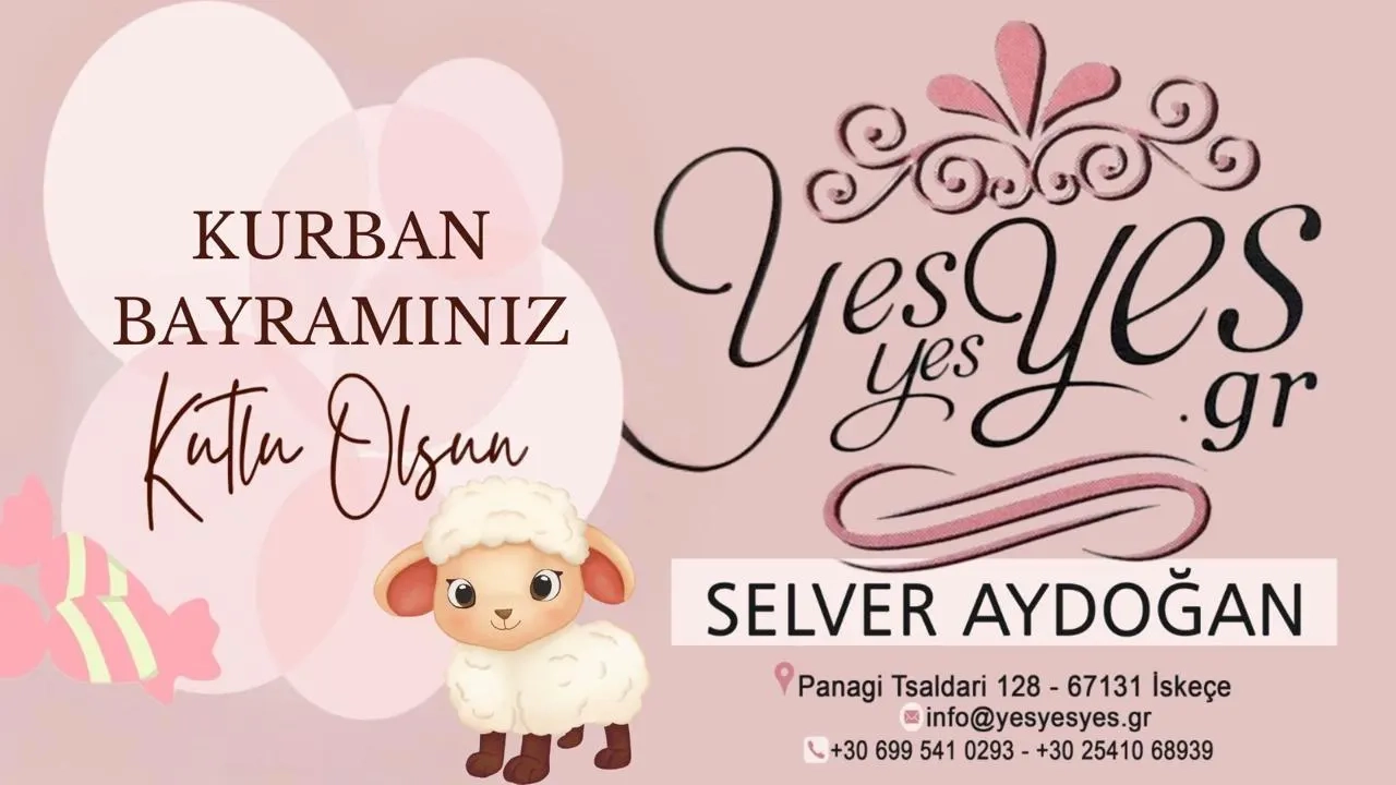 YES YES YES Mağazası sahibi Selver AYDOĞAN sevgi dolu bayramlar diler