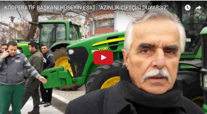 Hüseyin ESAT: Azınlık Çiftçisi Duyarsız