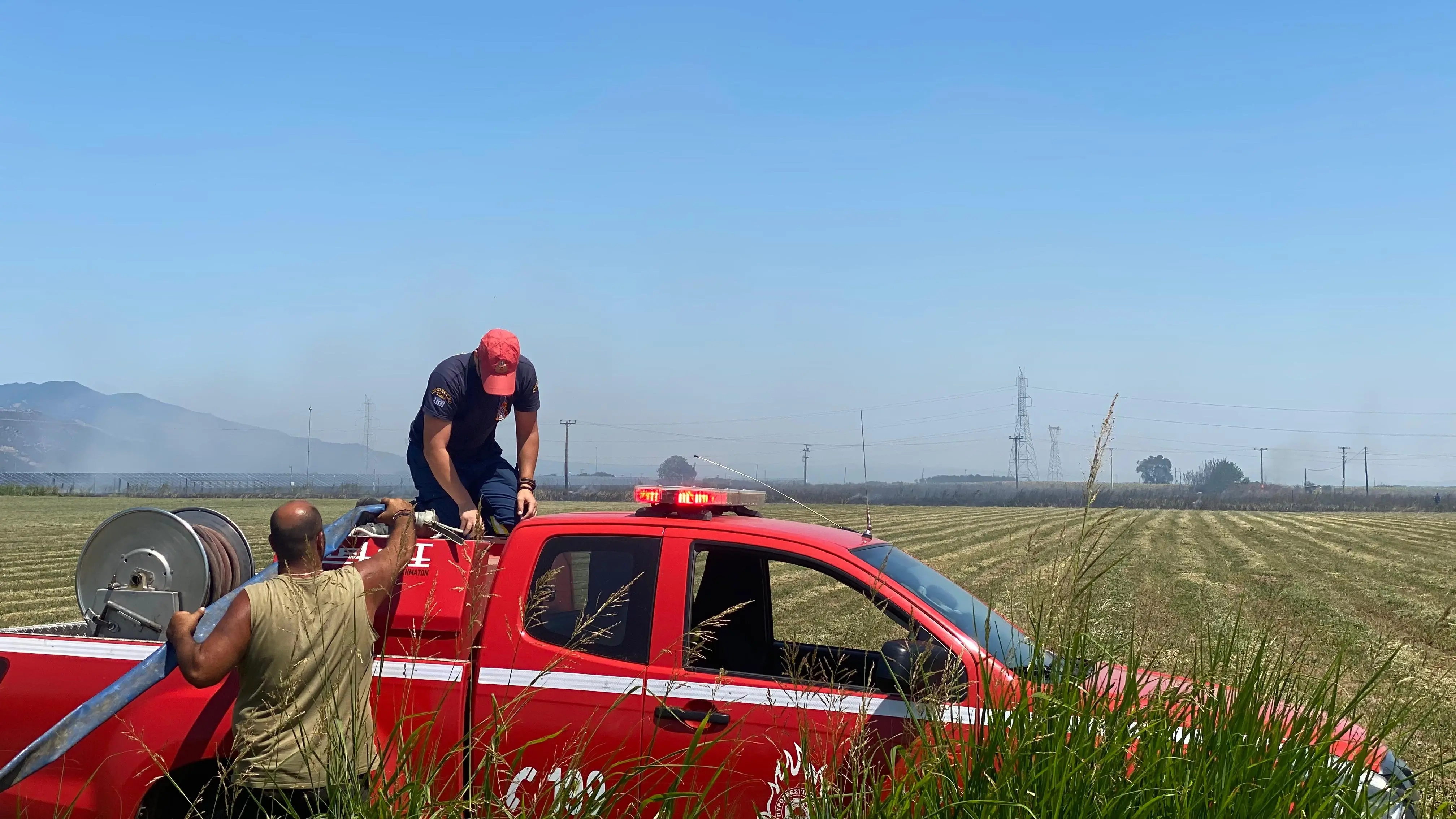 İskeçe'de yangın: Söndürme çalışmaları devam ediyor