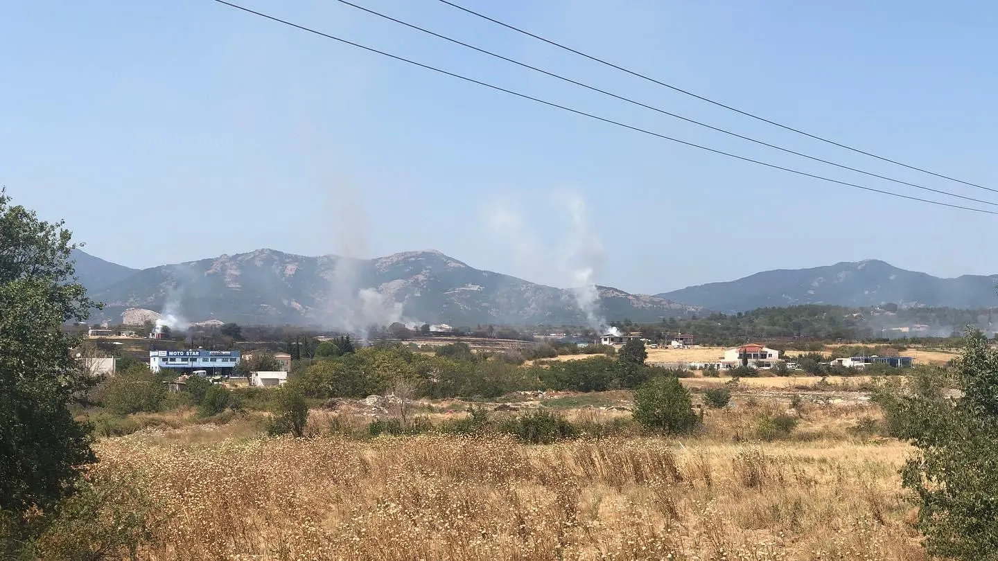 Gümülcine – Kozluköy bölgesinde yangın: Vatandaşlara uyarı mesajı gönderildi