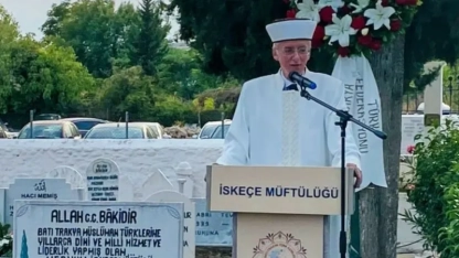 Merhum Müftü M. Emin Aga mezarı başında anıldı