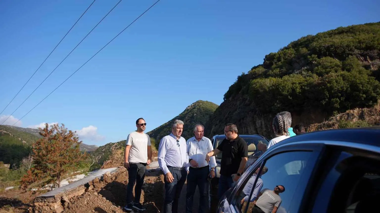 Eyalet Başkanı Topsidis sel bölgelerini ziyaret etti