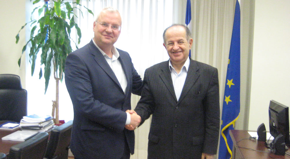 İlhan Ahmet Eyalet Başkanı Pavlidis İle Görüştü