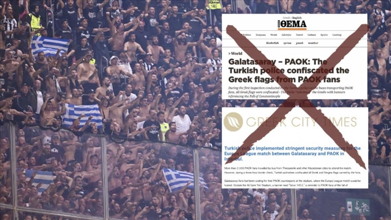 PAOK taraftarının Yunan bayrağıyla stada girişi engellendi mi?
