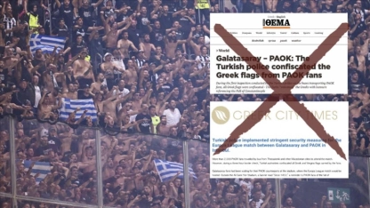 PAOK taraftarının Yunan bayrağıyla stada girişi engellendi mi?