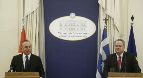 Kotzias ve Çavuşoğlu Ortak Basın Toplantısı Düzenledi