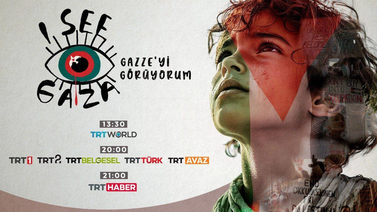 "Gazze'yi Görüyorum" belgeseli bu akşam ilk kez TRT'de izleyiciyle buluşacak