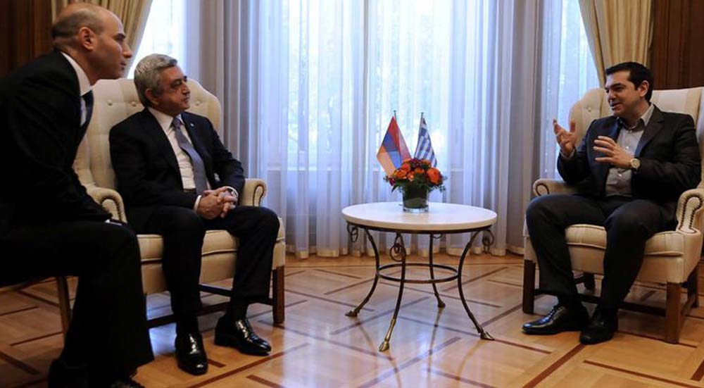 Ermenistan Cumhurbaşkanı Sarkisyan Yunanistan'da
