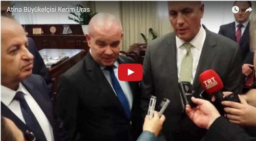 Büyükelçi Kerim Uras Yunanlı Yöneticileri Ziyaret Etti (VİDEO)