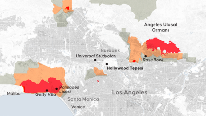 Los Angeles'taki orman yangınında can kaybı 5'e yükseldi