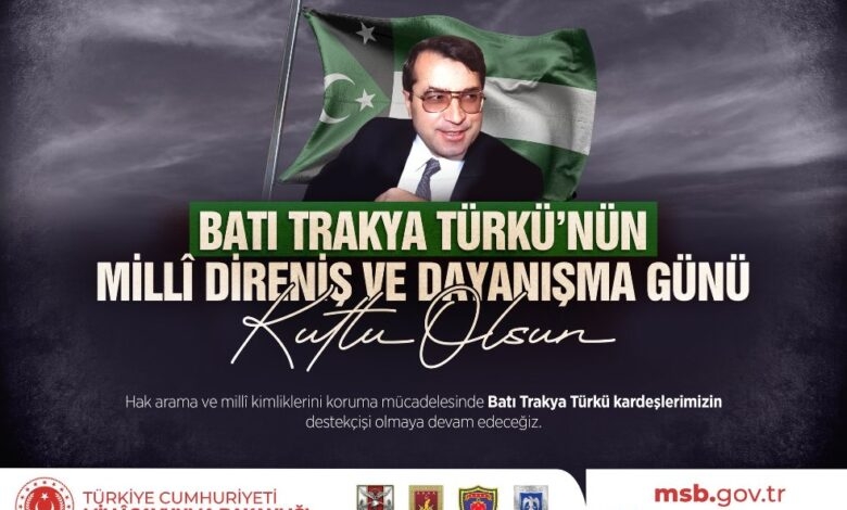 Türkiye Milli Savunma Bakanlığı’ndan 29 Ocak paylaşımı