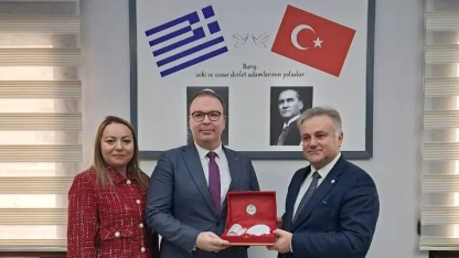 Türkiye'nin Gümülcine Başkonsolosu Aykut Ünal'dan BTTÖB ziyareti