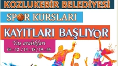 Kozlukebir Belediyesi çeşitli branşlarda spor kursları başlatıyor