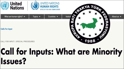 ABTTF’den BM Azınlık Meseleleri Özel Raportörü’nün hazırlayacağı tematik rapora yazılı katkı