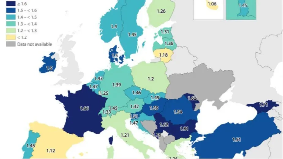 2023’te AB’de en yüksek doğum oranı Bulgaristan'da kaydedildi