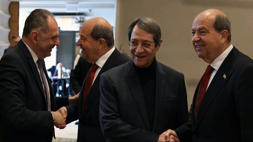 KKTC Cumhurbaşkanı Tatar, Cenevre’de Gerapetritis ve eski Rum lider Anastasiadis ile bir araya geldi