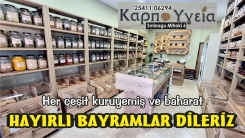 Baharat, Kuruyemiş ve Botanik ürünleri mağazası KARPO İGİA Ramazan bayramınızı tebrik eder
