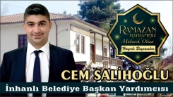 İnhanlı Belediye Başkan Yardımcısı CEM SALİHOĞLU sevdiklerinizle birlikte huzur dolu bir bayram geçirmenizi temenni eder