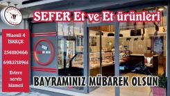 İskeçe'de bulunan KASAP SEFER et ve et ürünleri Ramazan bayramınızı en içten dilekleriyle kutlar