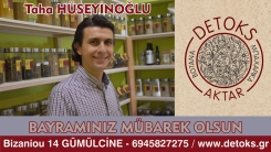 DETOKS AKTAR sahibi Taha Hüseyinoğlu'ndan bayram tebriği