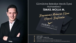 Gümülcine Belediye Meclis Üyesi İsmail Molla M. hayırlı bayramlar diler