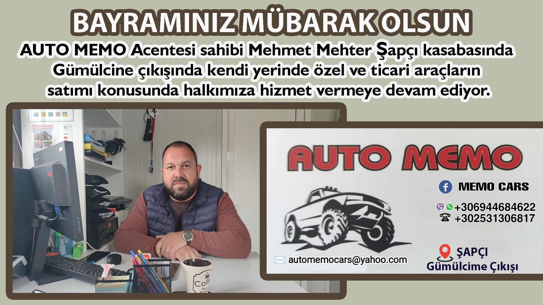 AUTO MEMO CARS ailesi, Ramazan bayramınızı en içten dileklerle kutlar