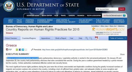 ABTTF ABD İnsan Hakları Yunanistan 2015 raporuna karşılık paralel rapor hazırladı