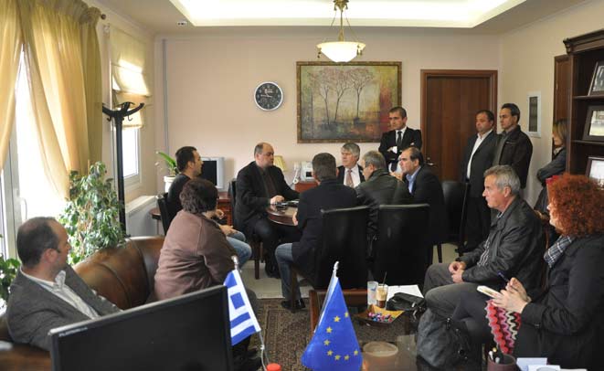 Eyalet Başkanı Aris Yanakidis Kozlukebir Belediyesi’ni ziyaret etti