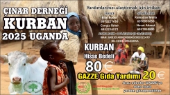 Çınar Derneği, 2025 Kurban Bağışı Kampanyası’nı başlattı