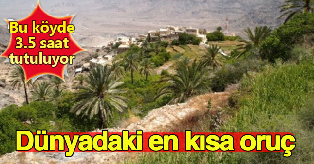 Dünyada Orucun En Kısa Tutulduğu Yer