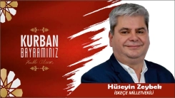 İskeçe Milletvekili Hüseyin ZEYBEK tüm Batı Trakya Türklerinin Kurban bayramını tebrik eder 