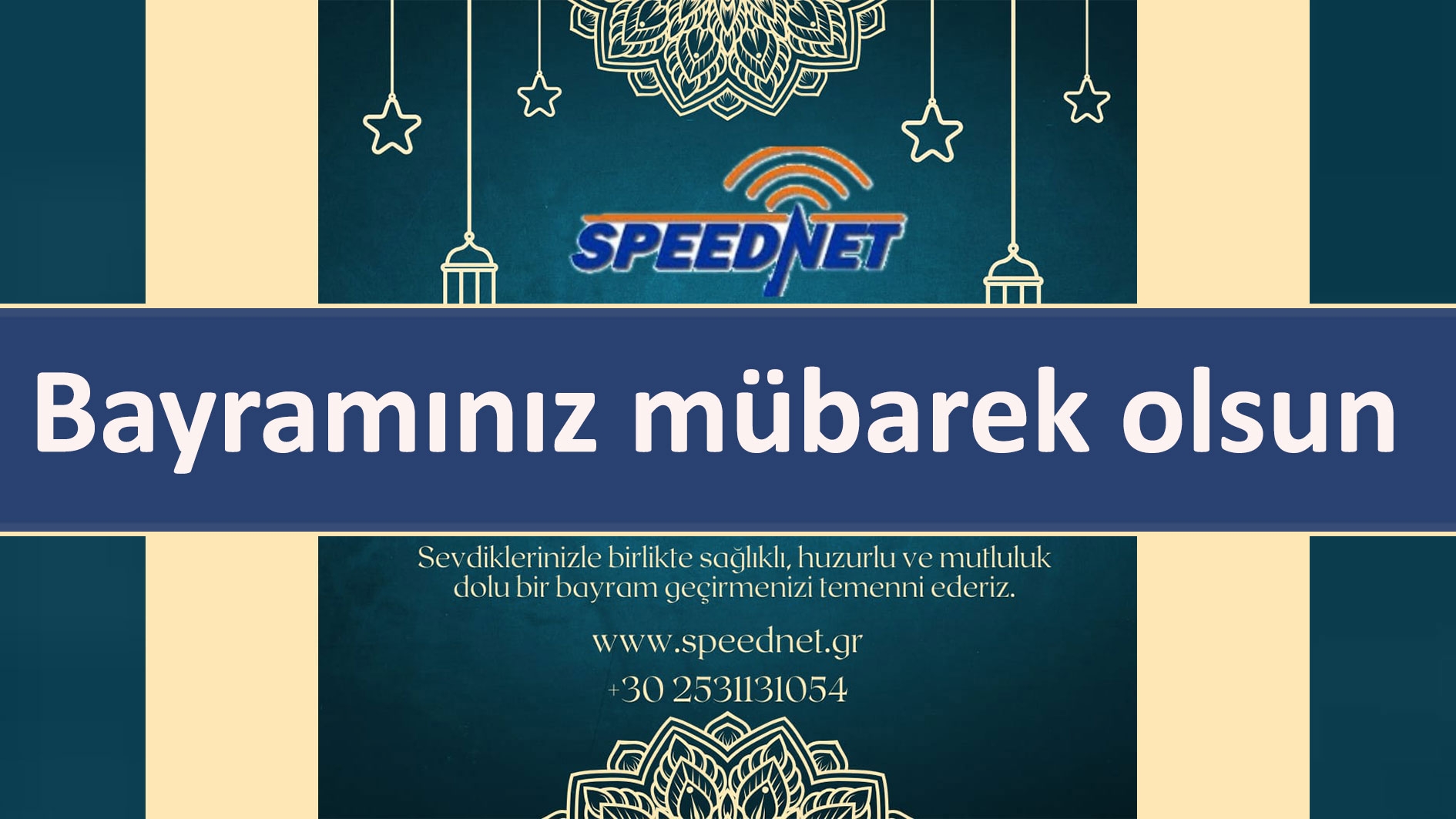 İnternet ağı SPEED NET yetkilileri sizlere hayırlı bayramlar diler