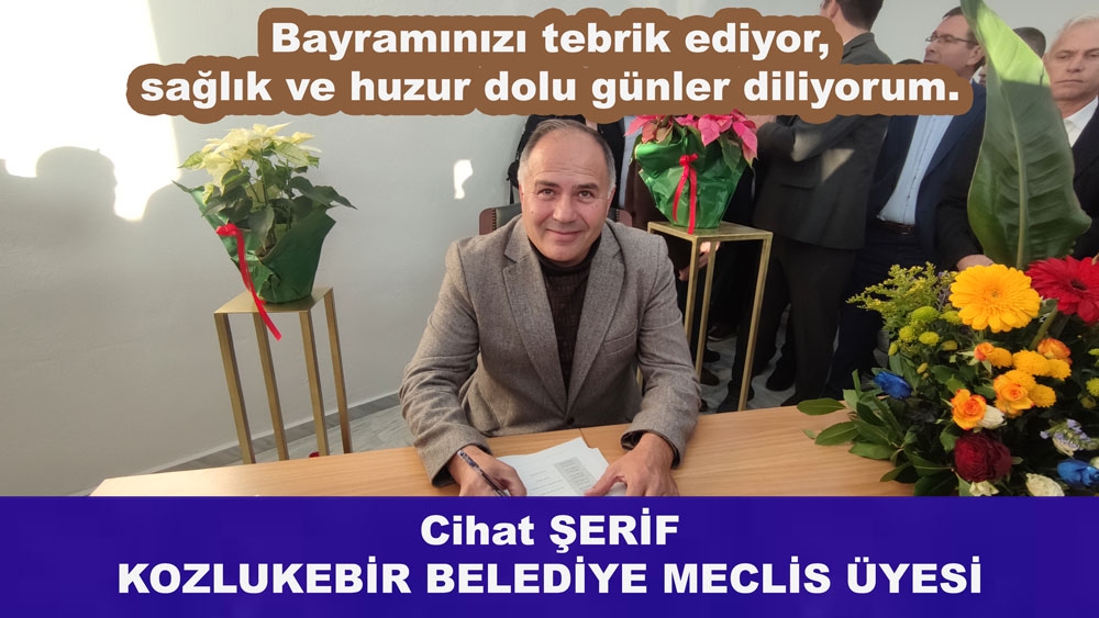 Durhasanlar Azası Cihat Şerif'ten bayram tebriği