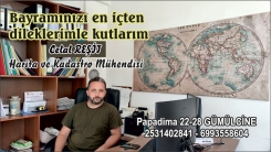 Harita Mühendisi Celal Reşit bayramınızı en içten dilekleriyle kutlar