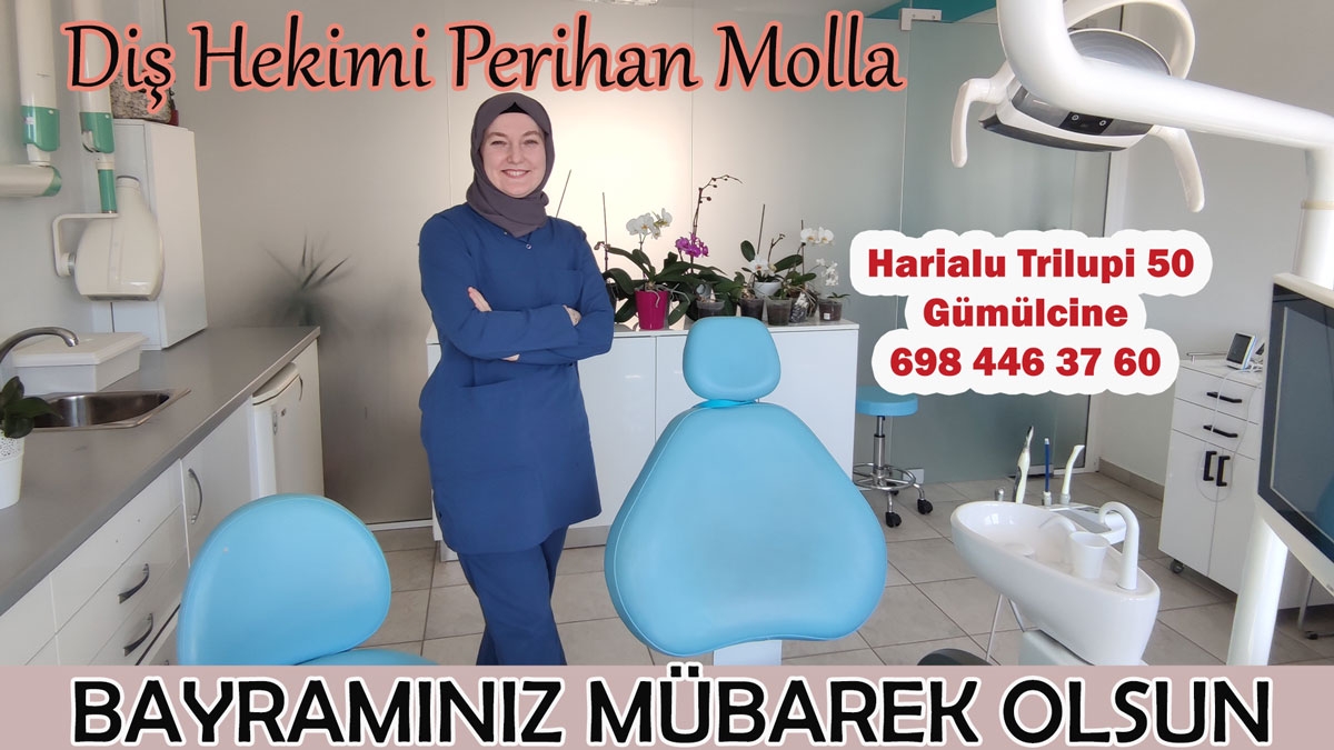 Diş Hekimi Perihan Molla bayramınızı tebrik eder