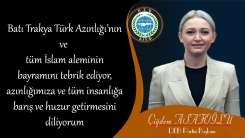 DEB Partisi Genel Başkanı Çiğdem Asafoğlu bayramınızı tebrik eder