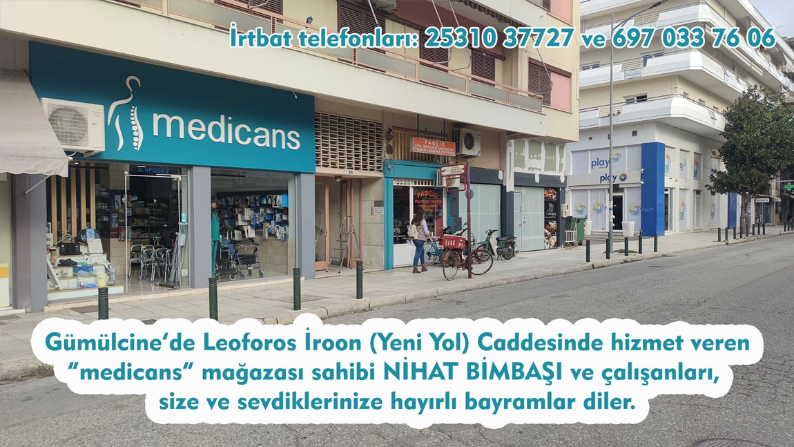 “medicans” ailesi sevdiklerinizle mutlu bir bayram geçirmenizi diler