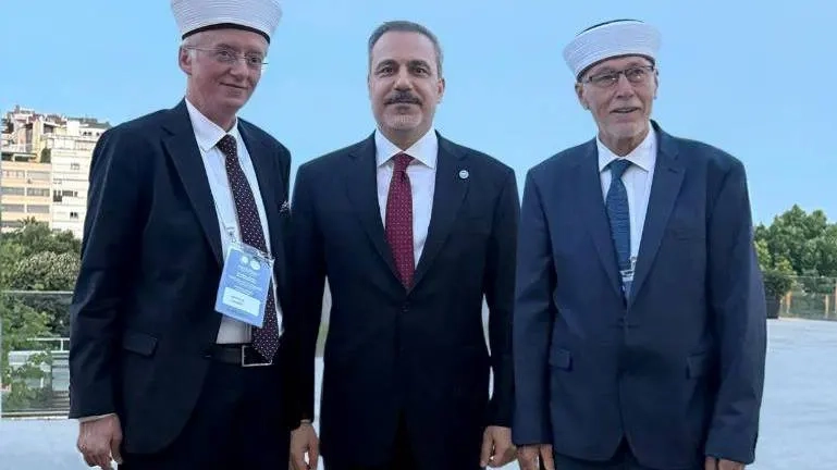 Müftüler Trampa ve Şerif, Türkiye Dışişleri Bakanı Hakan Fidan ile görüştü